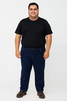 CALÇA JEANS BASICA TRABALHO PLUS - Código 26-1