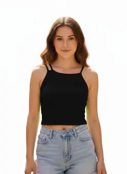 BLUSA EM CANELADO CROCHÊ - Código 7958-25
