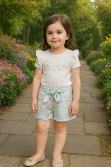CONJUNTO FEM EM COTTON C MALHA EUROPA - Código 7980-74
