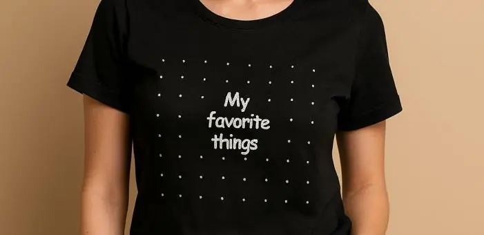 BLUSA VISCOLYCRA COM APLIQUE