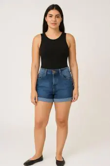 SHORT JEANS FEMININO - Código 8010-1