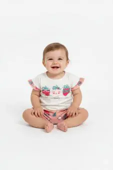 CONJUNTO BEBE FEMININO - Código 8031-87